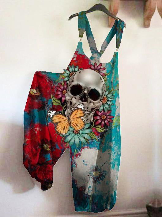 Butterfly Skull Jumpsuit-C